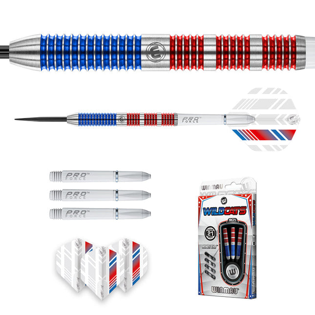 Winmau Wild Cats 90% Tungsten SteelTip Darts
