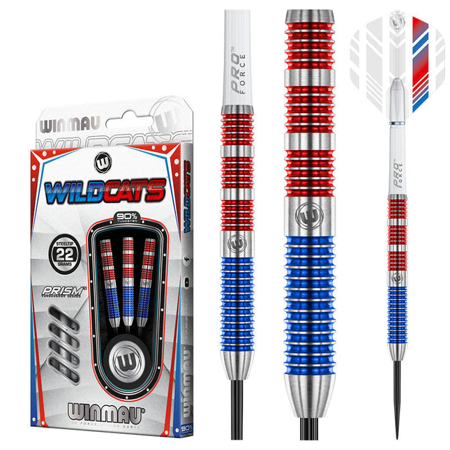 Winmau Wild Cats 90% Tungsten SteelTip Darts