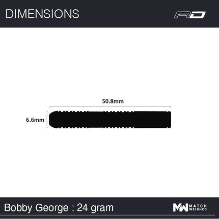 Winmau Bobby George 90% Tungsten Steel tip Darts