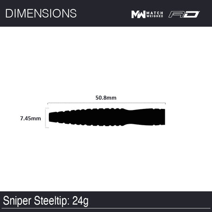 Winmau Sniper 2 90% Tungsten SteelTip Darts