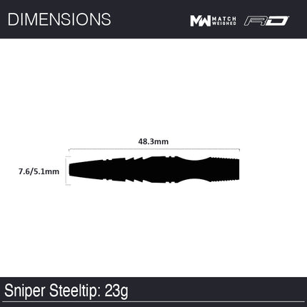 Winmau Sniper 3 90% Tungsten Steeltip darts
