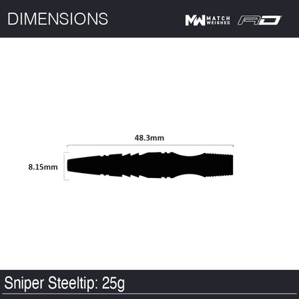 Winmau Sniper 3 90% Tungsten Steeltip darts