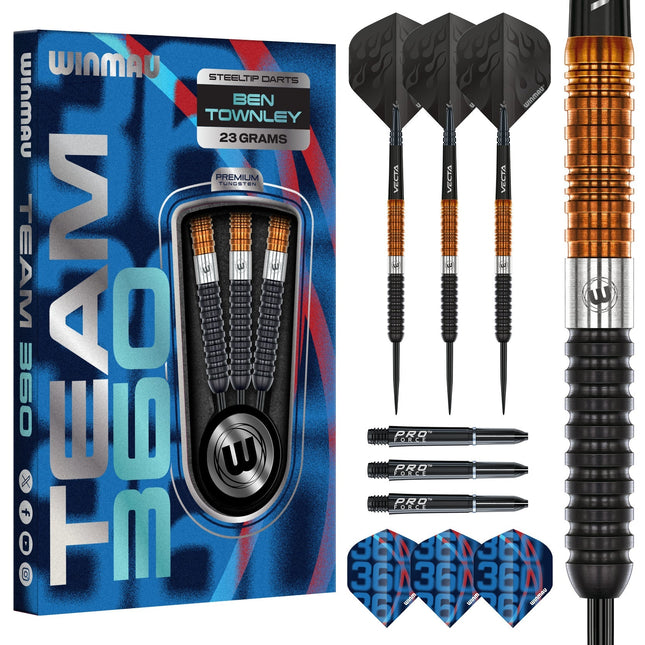 Winmau Team 360 Ben Townley SteelTip Darts