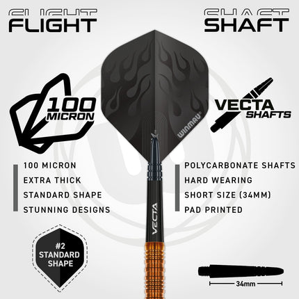 Winmau Team 360 Ben Townley SteelTip Darts