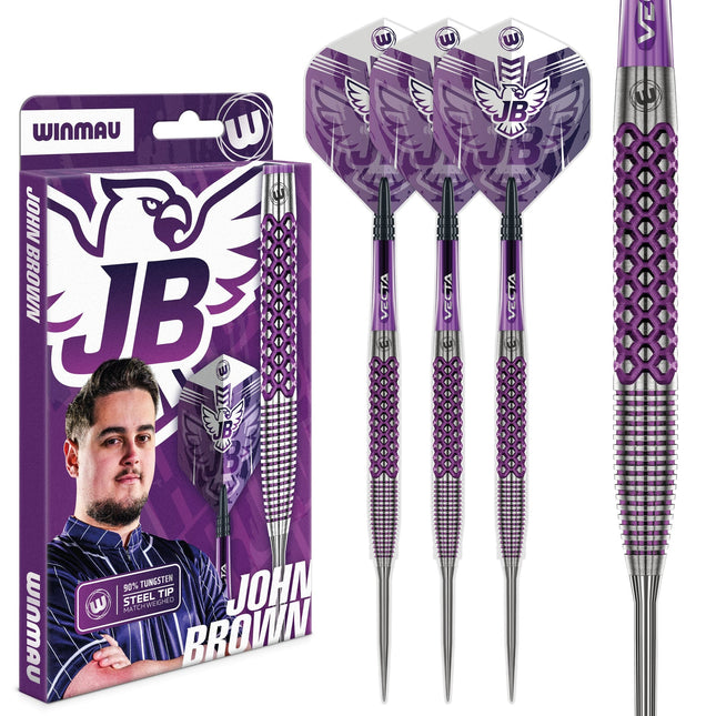 Winmau John Brown signature edition 90% Tungsten 22g Darts