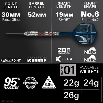 Target Star Wars Mandalorian 95% SP darts