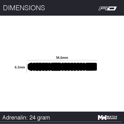 Winmau MVG Adrenalin 90% Tungsten SteelTip darts