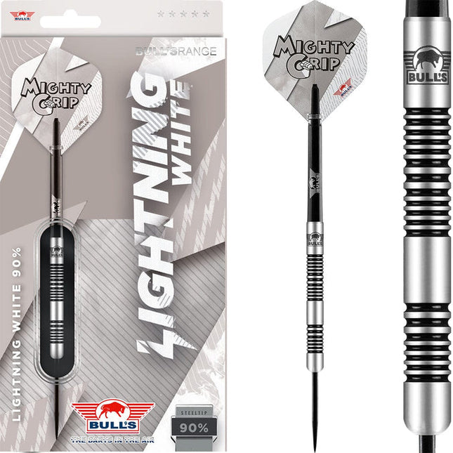 Bulls NL Lightning white 90% Tungsten darts