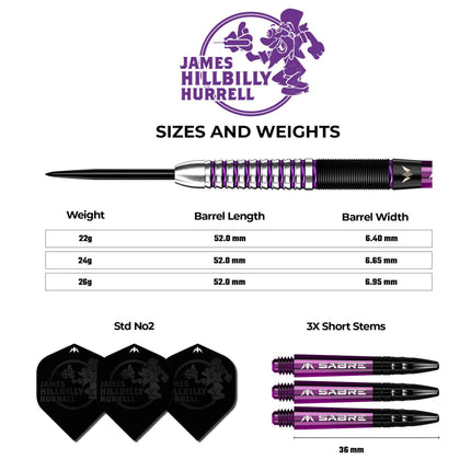 Mission James Hurrell 90% Tungsten darts