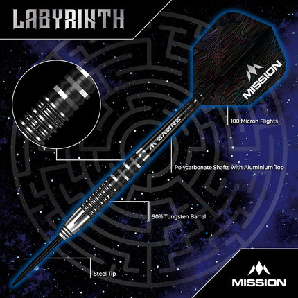 Mission Labyrinth 90% Tungsten Darts