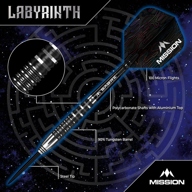 Mission Labyrinth 90% Tungsten Darts