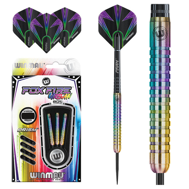 Winmau Fox Fire Urban 80% Tungsten SteelTip Darts