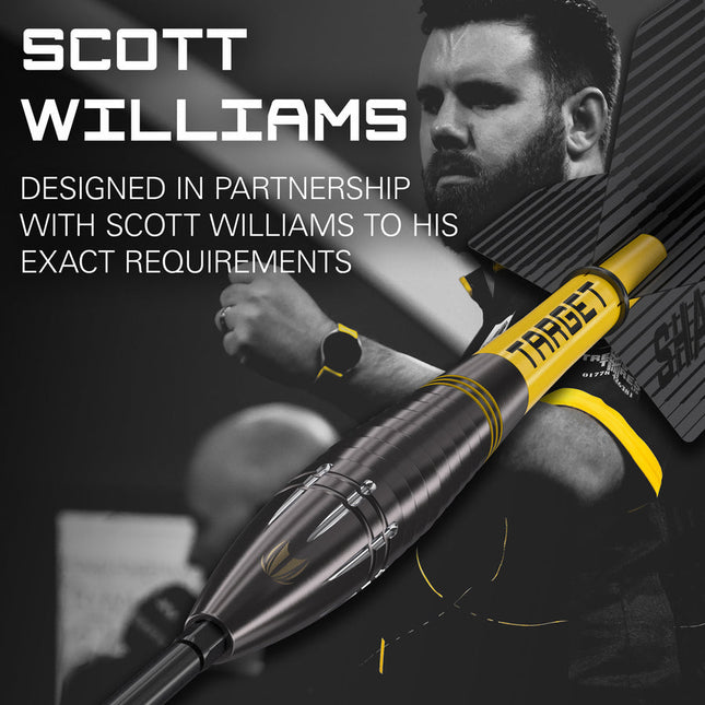 Scott Williams Black 90% tungsten darts