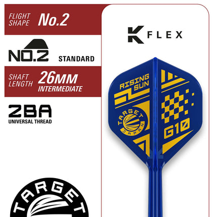 The Rising Sun Gen 10 95% tungsten darts