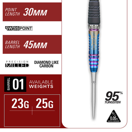 The Rising Sun Gen 10 95% tungsten darts