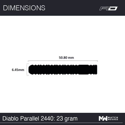 Winmau Diablo 2 90% Tungsten SteelTip Darts