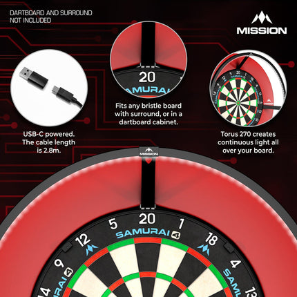 Mission Torus 120 Dartboard light