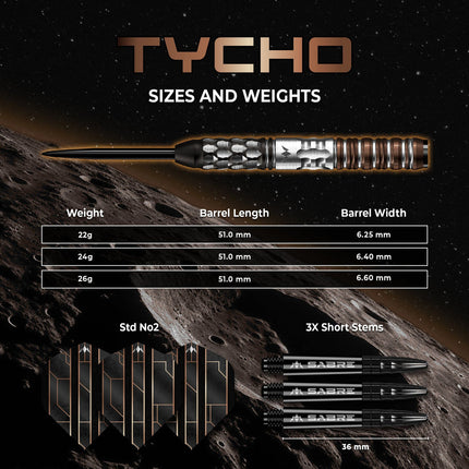 Mission Tycho 95% Tungsten Darts