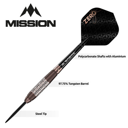Mission Zero Premium 97.5% Tungsten Darts