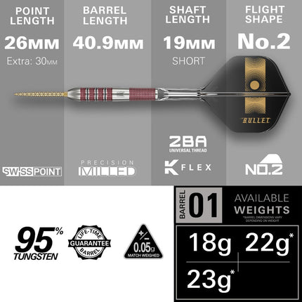 Stephen Bunting 95K 95% tungsten darts