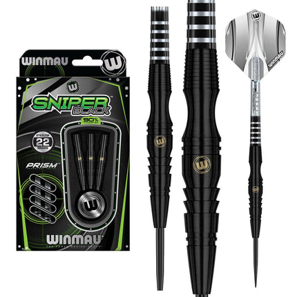 Winmau Sniper Black 90% Tungsten SteelTip darts