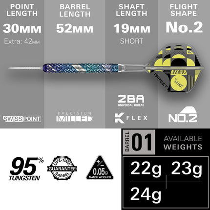 Luke Littler Edge 95% Tungsten darts