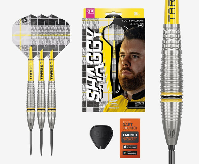 Scott Williams G2 90% tungsten darts