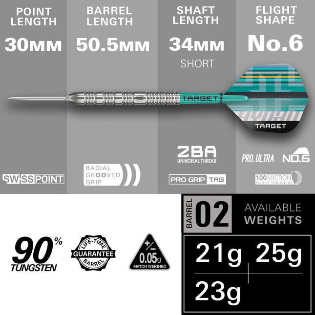 Hydro 02 SP 90% Tungsten Darts